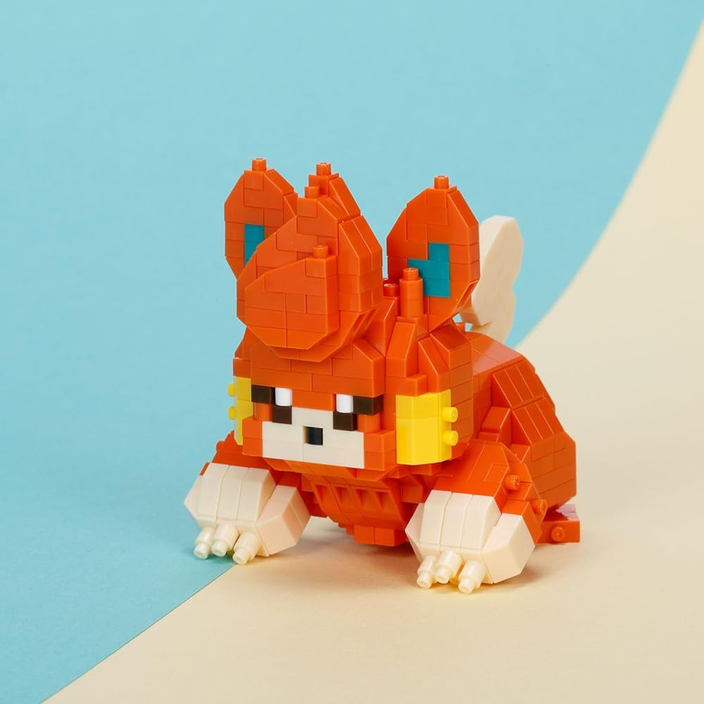 Kawada Nano Block Pocket Monster Pamo 4x14x18 cm Building Set for Ages 12 and Up