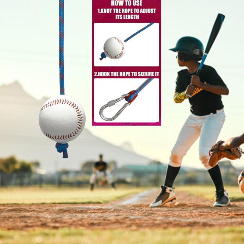 Independent Hitting Trainer Rope Improve Launches Angles And Batting Accuracy for Field Home Use