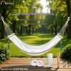 Anti-Rollover Canvas Hammock: Reinforced, Portable, Wear-Resistant Outdoor Swing Chair