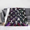 Deads by Daylights Horror Game Blankets  Flannel Throw Blanket Summer Air Conditioning Personalised Lightweight Bedspreads