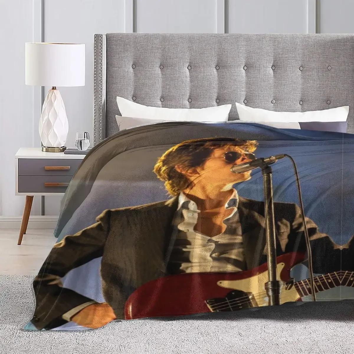 A-Alex Turner Flannel Blankets Quality Warm Soft A-Arctics Monkeys Music Tour Throw Blanket Winter Office Bedroom Bedspread 75X95CM
