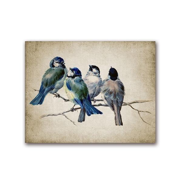 Decorazioni per la Casa Vintage Pittura su Tela Uccelli Stampe d'Arte da Parete Poster e Stampe Retrò per Camera da Letto Decorazioni per la Casa