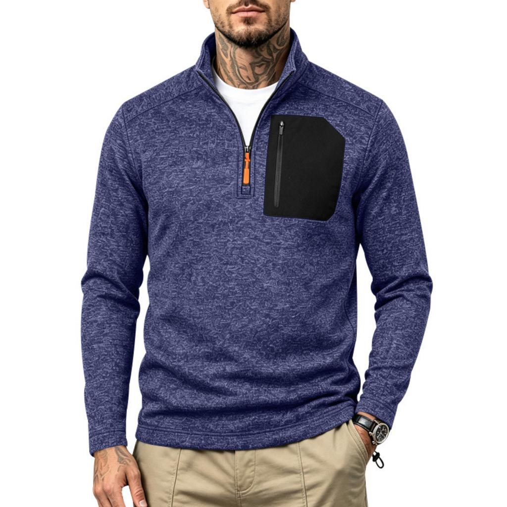 Men's Zip-Up Hoodie Cationic Lined Warm Casual