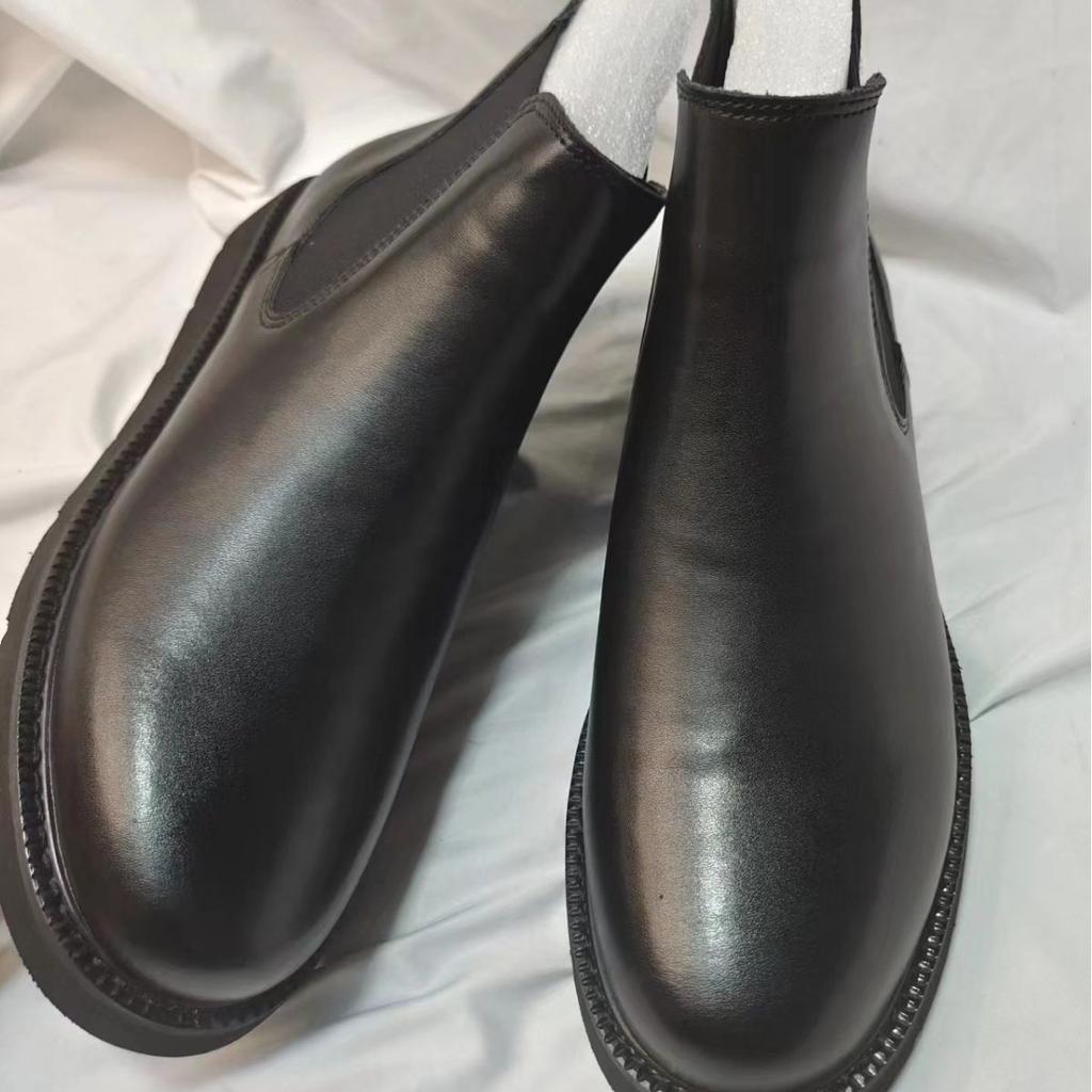 Vintage Mens Winter Chelsea Boots Hightop Leather Boots Autumn Men's Hightcut Walking Casual Platform Bootie