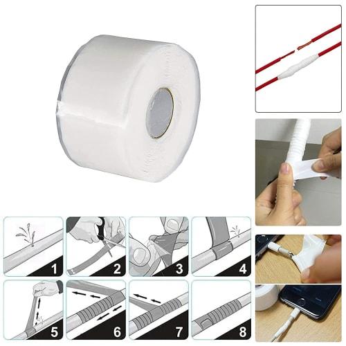 Self-Fusing Tape, Silicone Tape, Heat Resistant, Super Strong, Temperature Range -50~280, Strong Repair Butyl Tape, Plumbing Repair Tape, Electrical R
