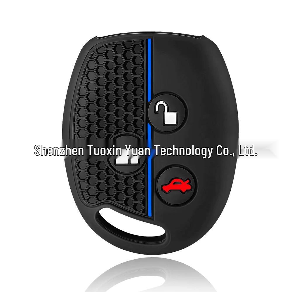 

Ford Transit Silicone Key Case with Honeycomb Pattern – Protective Remote Cover синій