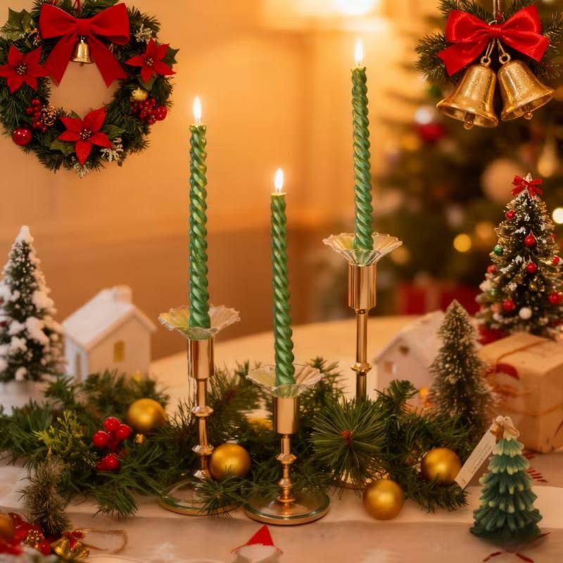 6 Pezzi Bobeches in Vetro Per Portacandele Per Candela Portacandele Per Centrotavola Matrimonio