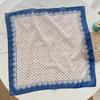 Polka Dot Cotton and Linen Small Square Scarf Silk Scarf Women's Spring and Summer Retro Literary and Breathable Student Versatile Decorative Scarf