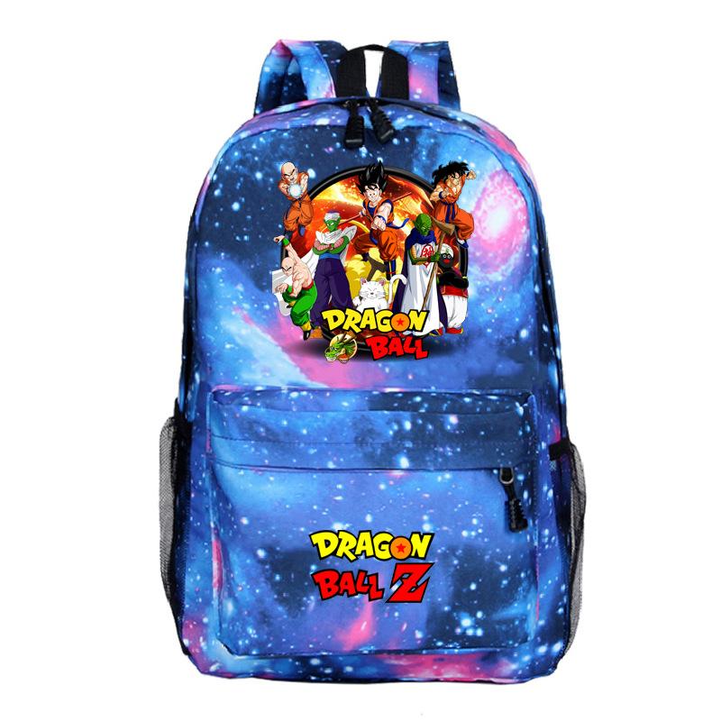 

Animation Cartoon Dragon Ball Series Peripheral Student School Bag Creative Backpack Outdoor Travel Bag Large Capacity School Bag average size