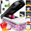 Fullstar Kitchen Mandoline Slicer Vegetable Vegetable Fruit Slicer and Cutter with Kitchen Gadgets Home Essentials - Chopper, Onion, Potato, Food,