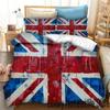 New 3D Print Britain United Kingdom Flag Bedding Set Double Twin King Duvet Cover Comforter Pillowcase Boys Girls Adults Bedroom