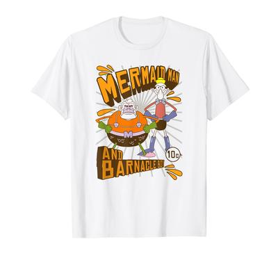 Spongebob Schwammkopf Meerjungfraumann und Qualljunge T-Shirt