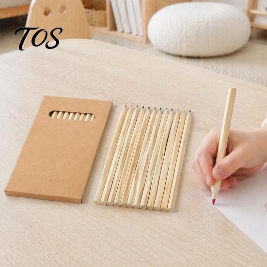 Non-toxic Wood Pencils 12PCS Colored for Kids, Bright Drawing Pencils, Art Artistic Sketching Tools Creation Smooth Wooden Coloring Book And