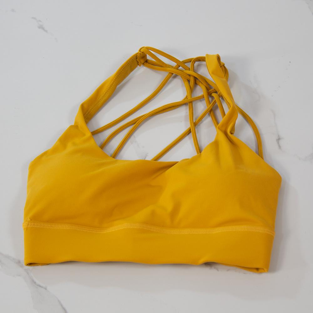 SWIFT SPEED Women's Eight-Strap Sports Bra - Comfortable, High Elastic, Nude Feel for Yoga & Fitness