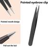 4Pcs/Set Premium Stainless Steel Precision Tweezers Beauty Brow Grooming Tool Set  Eyebrow Grooming