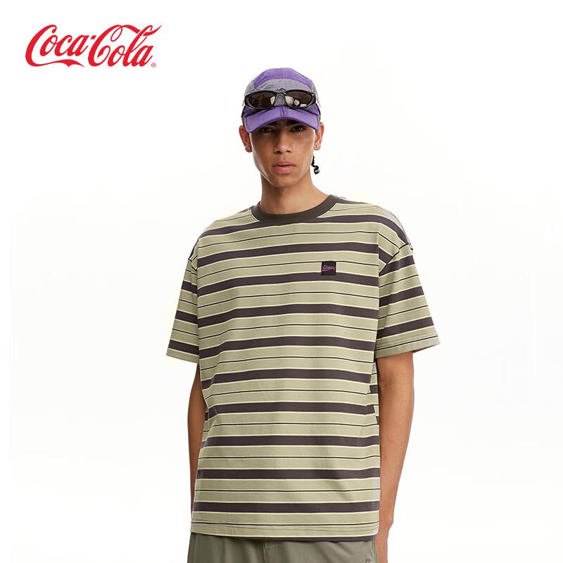 Coca-Cola Striped Cotton Short-Sleeve T-Shirt XL