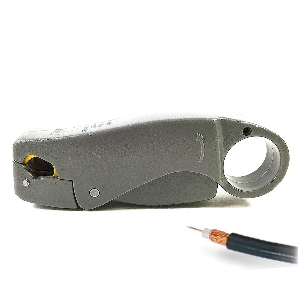 IWISS Coaxial Cable Wire Stripper for and 5C Coaxial Stripper, 3-Blade 3C, 4C, Cables, TL-322 (HT-322)