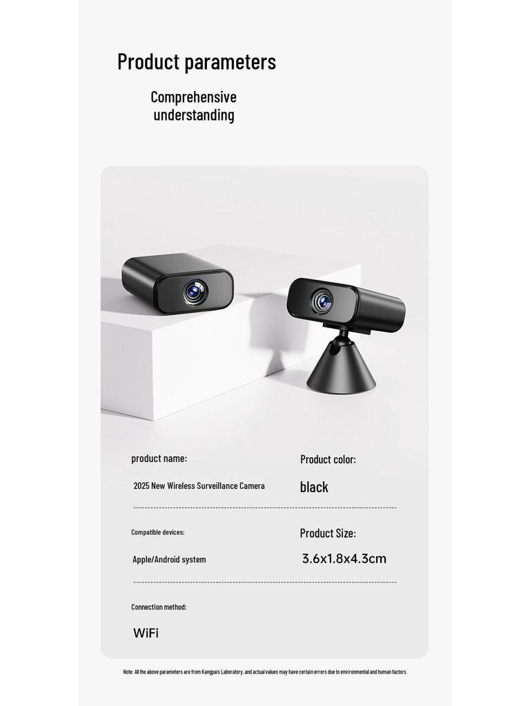 Wireless HD Indoor Security Camera with Direct Mobile Connection