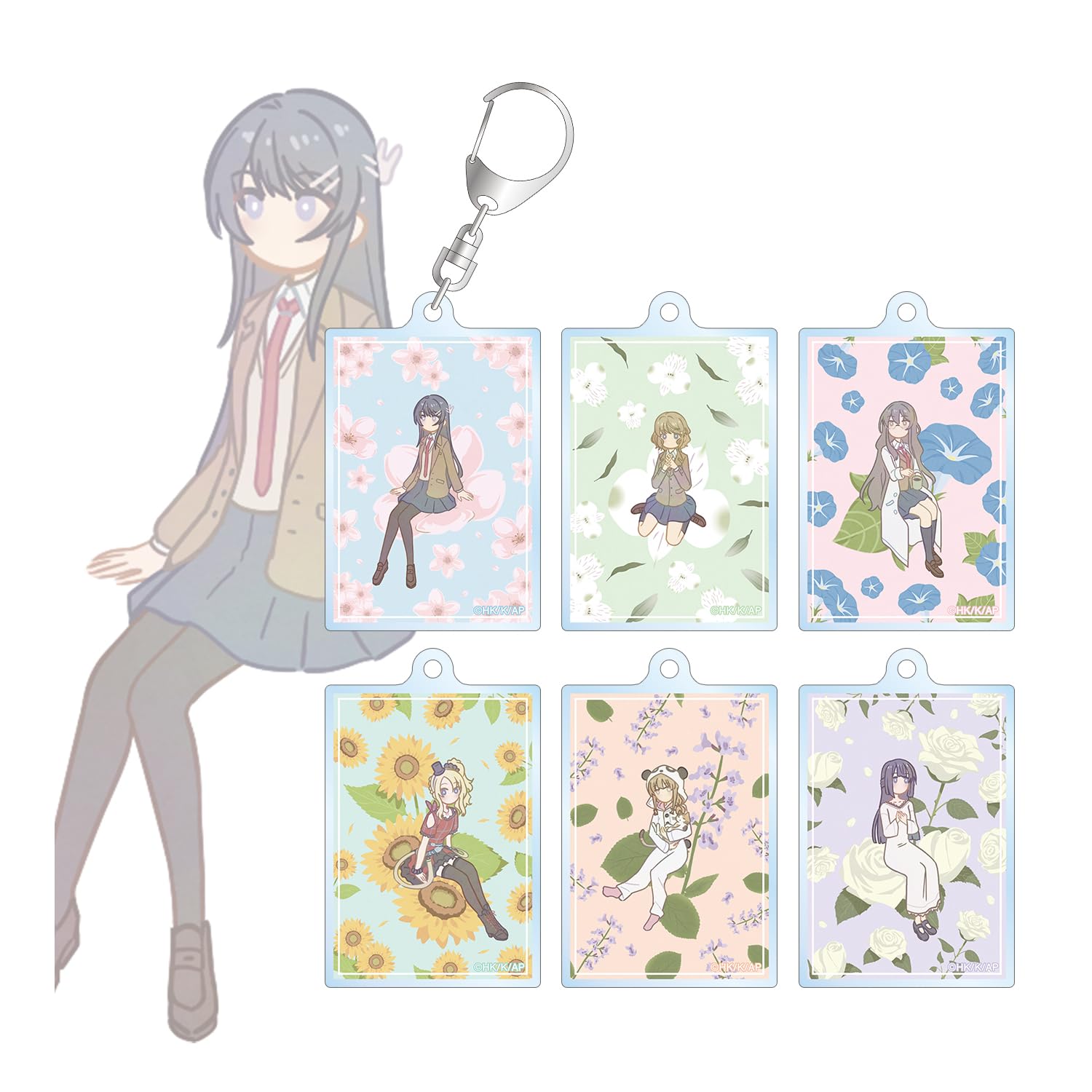 

Не мечтает о серии «Девушка-кролик» Торговый Ботания Акриловый брелок Коробка из 6 штук «Раскал Сэмпай»