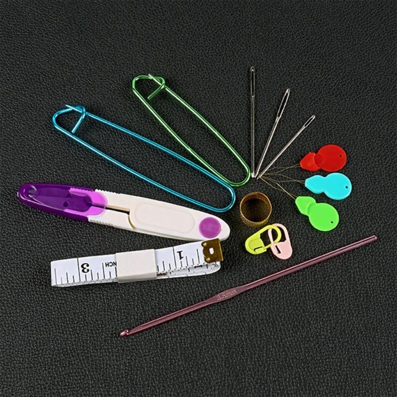 Crochet Hooks Set Aluminium Crochet Needle for Crocheting with Ergonomic Handle