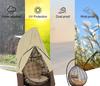 420D Outdoor Swing, Hanging Chair, Eggshell Dust Cover, Middle Zipper Design, Color Matching, Beautiful and Durable
