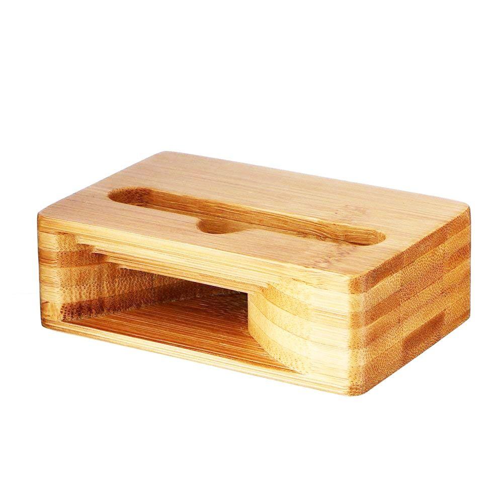 Universal Bamboo Phone Sound Amplifier Portable Creative Phone Holder Stand Natural Loudspeaker Phone Dock Phone Accessories