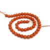 1 Strand Orange Coral Smooth Round Beads 7.5-8mm, Synthetic Stone Beads for Handmade Jewelry Makers, Bracelet Necklace Craft Supplies