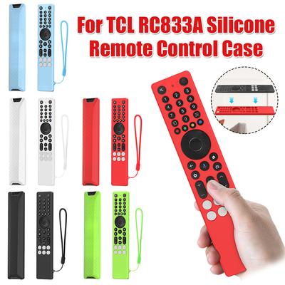 Dla TCL RC833A Pilot Ochronne Etui ze Smyczą Odporne na Upadki Pokrowiec RC Wodoodporna Obudowa RC do Telewizora Akcesoria do Smart TV