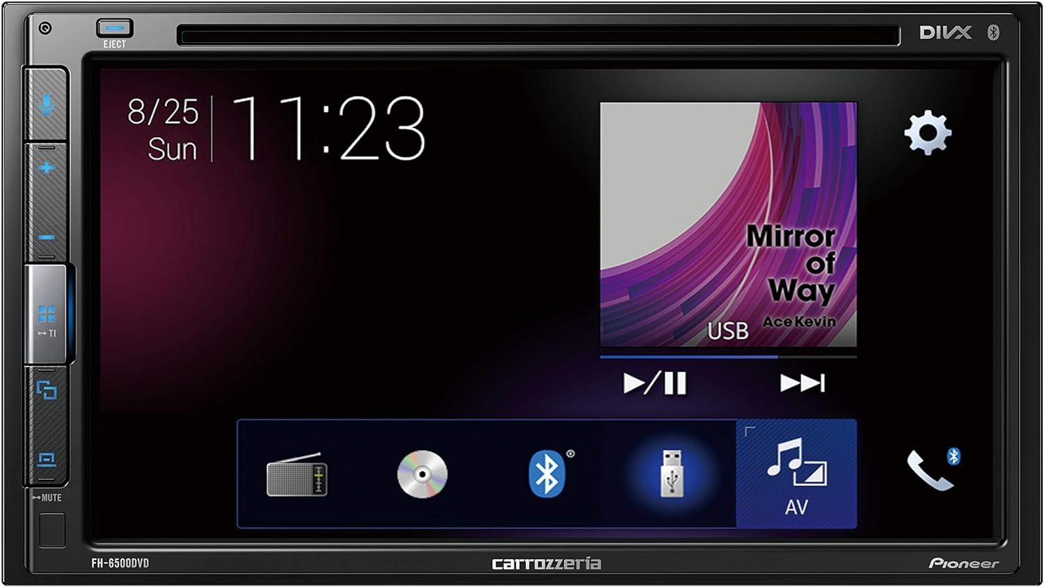 

Audio Pioneer Display Audio inch 2DIN CD DVD USB Bluetooth iPod iPhone AUX DSP Carrozzeria [Car Player/Receiver] FH-6500DVD 6.8