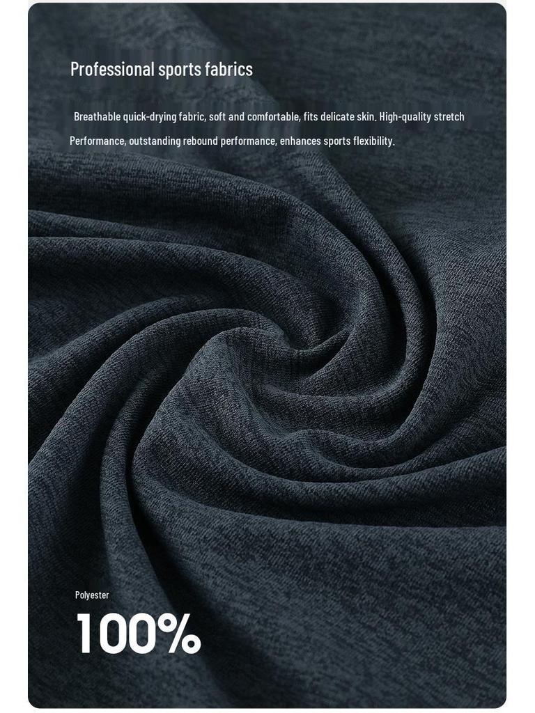 Men's Quick-Dry Long Sleeve Sun Protection T-Shirt with Half Zip for Sports & Fitness