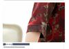 Women's Summer Fashion Silk Blouse for Middle-aged Mothers - Three-quarter Sleeve Top