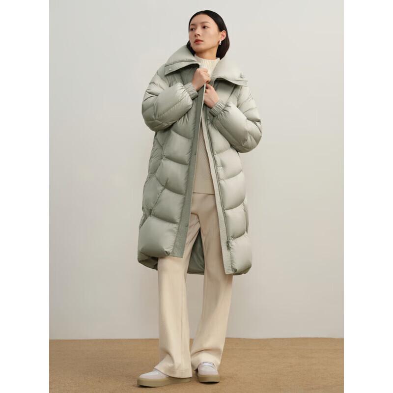 

JUZI ANNACCO Light Oxygen Series Women s Fluffy Long Drawstring Down Jacket M