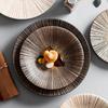 Ceramic Tableware Plate  New Printed Western Tableware Steak Plate Flat Plate Salad Rice Bowl Pasta Soup