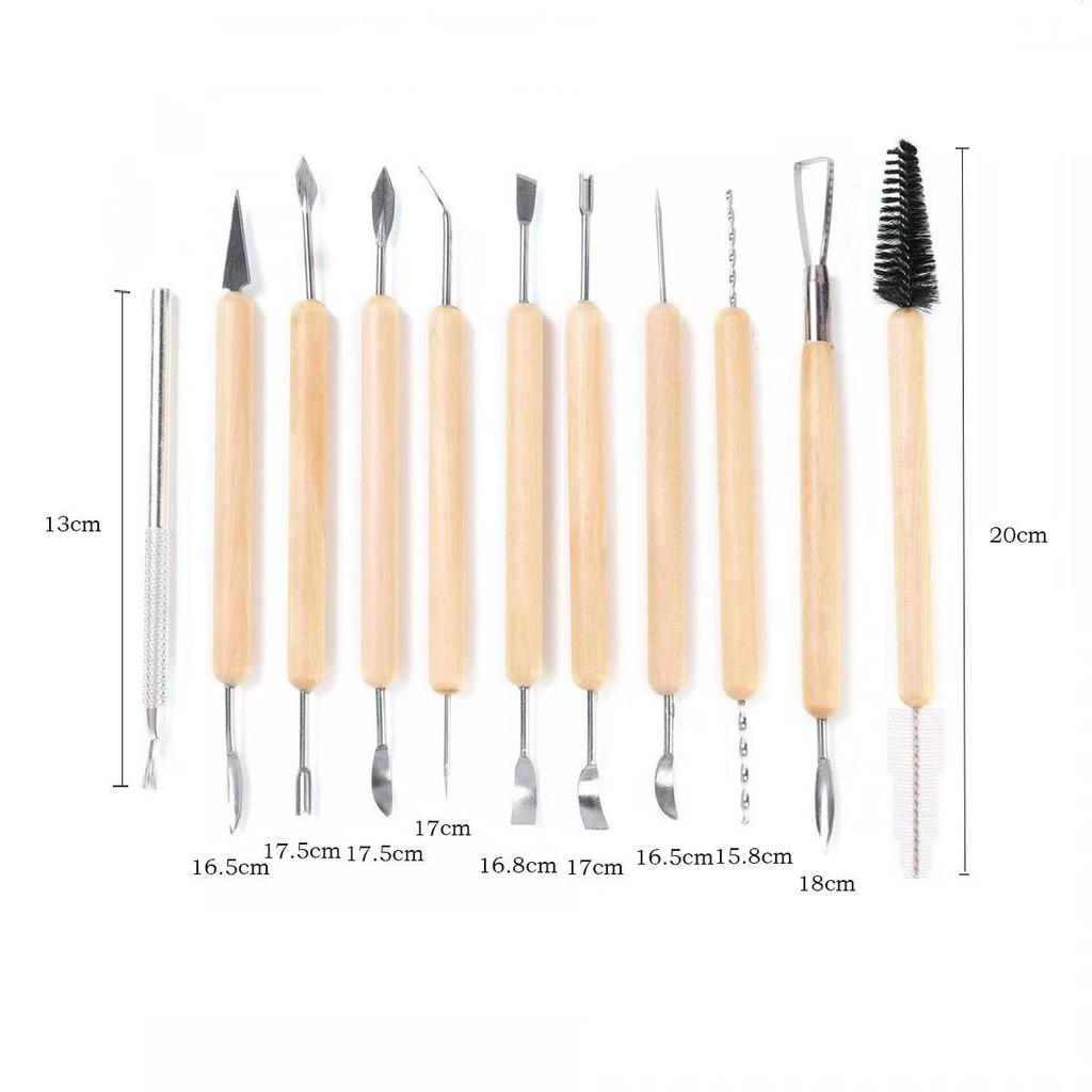 Mehrteiliges Holz-Töpfer- und Ton-Schnitzwerkzeugset