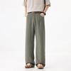 New Summer Trend Wide-leg Casual Pants Men's Design Sense Loose Commuter Straight Pants Men's Cotton