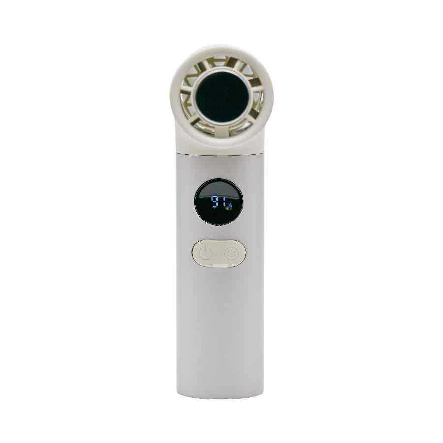 2026 Bendable Handle Mini Portable High-Speed Cooling Fan with Ice Pack 68x43x153mm шампанского/золотой