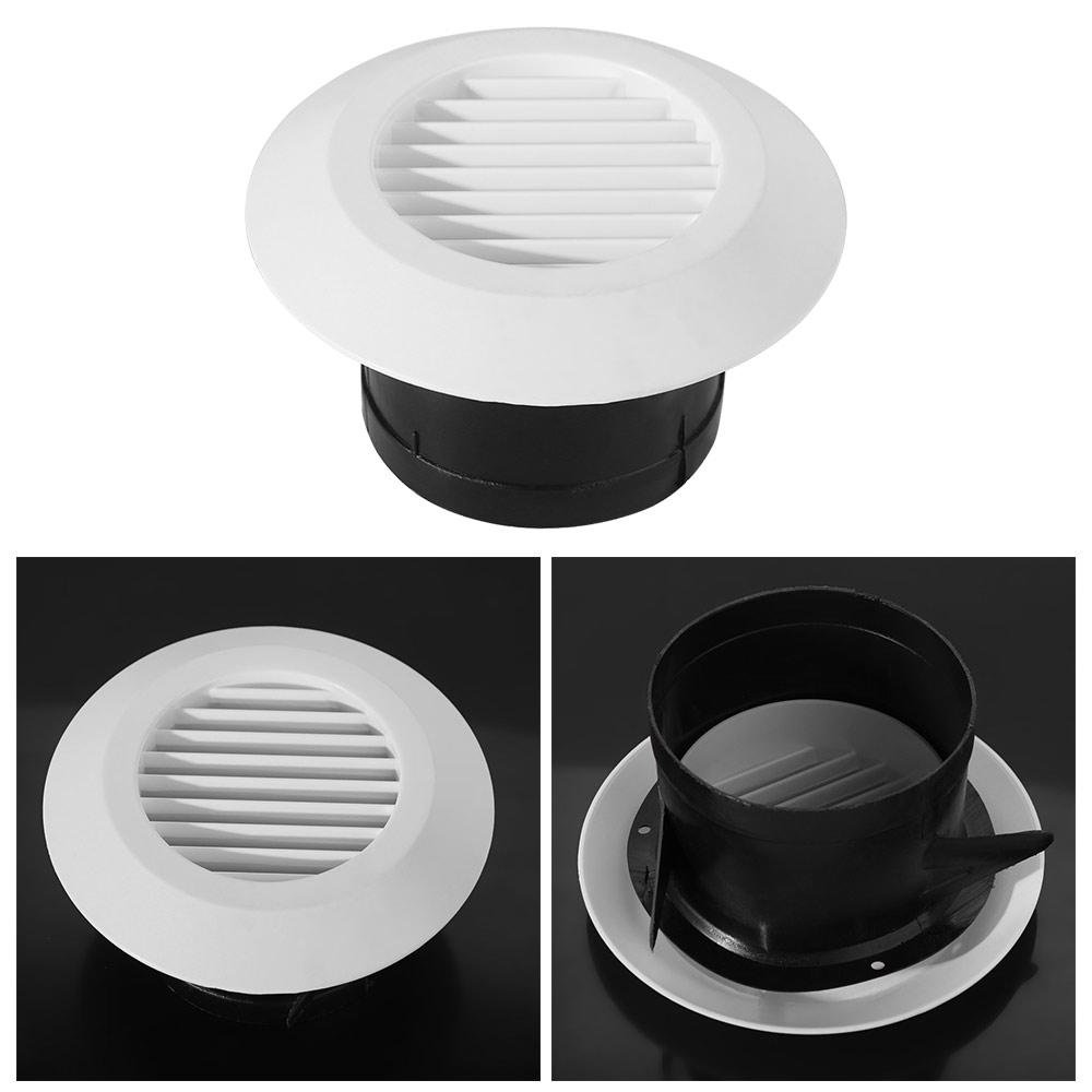 White Round Air Vent Extract Valve Adjustable Ducting Ventilation Cover  Home