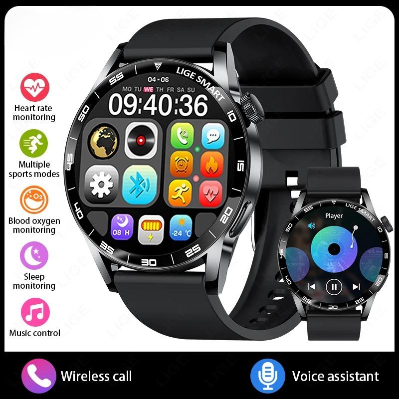 

Voice Calling Smart Watch Men Women 1.38 HD Screen 24H Health Monitor 100+ Sports Modes Fitness Man Smartwatch For Android чорний