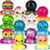 12-Pack Mini Octopus Gift Bag Colorful Octopus Toy Easter Party Favor Favor Octopus Fidget Toy Bag Birthday Gift Home Decor Pinata Stuff Game Prize