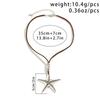 Simple Personality Starfish Conch Ocean Pendant Suede Rope Chain Necklace for Women Summer Beach Retro Bohemia Jewelry Gift