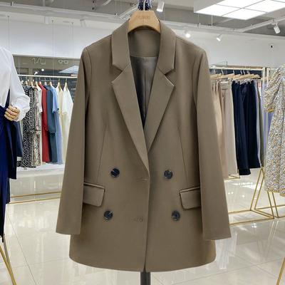 Autumn Fashion Women Suit Coat Leisure Loose Blazers for Women Formal Notched Office Lady Coats