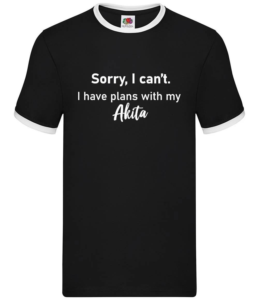 I Have Plans With My Akita - Mens Ringer - Dog Pet Puppy Love Funny Cute XXXXL