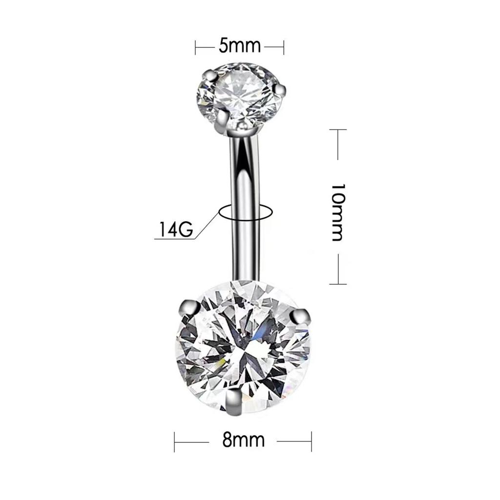 1PC 316L Surgical Steel Belly Button Rings Crystal Piercing Navel Piercing Earring Belly Piercing Sexy Body Jewelry Gift