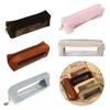 Waterproof PU Pencil Bag Clear Pen Pouch Zippered Pencil Case for Student