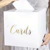 Storage Box White Black Wedding Card Box Cardboard Blessing Voting Card Box DIY Crafts Elegant Gift Card Box Birthday Party