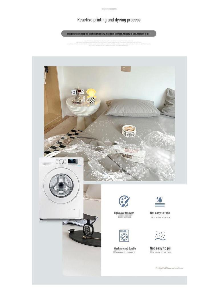 1.5m Single Bed Cotton Sheet & Pillowcase Set, Fitted for Dorms - Winter Edition