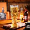 2Pcs Soccer Beer Glass, Large Capacity, Trophy Shaped Pint Mug, Classic Replica Beer Stein for Pub Home Bar Party, Sports Fan Gift