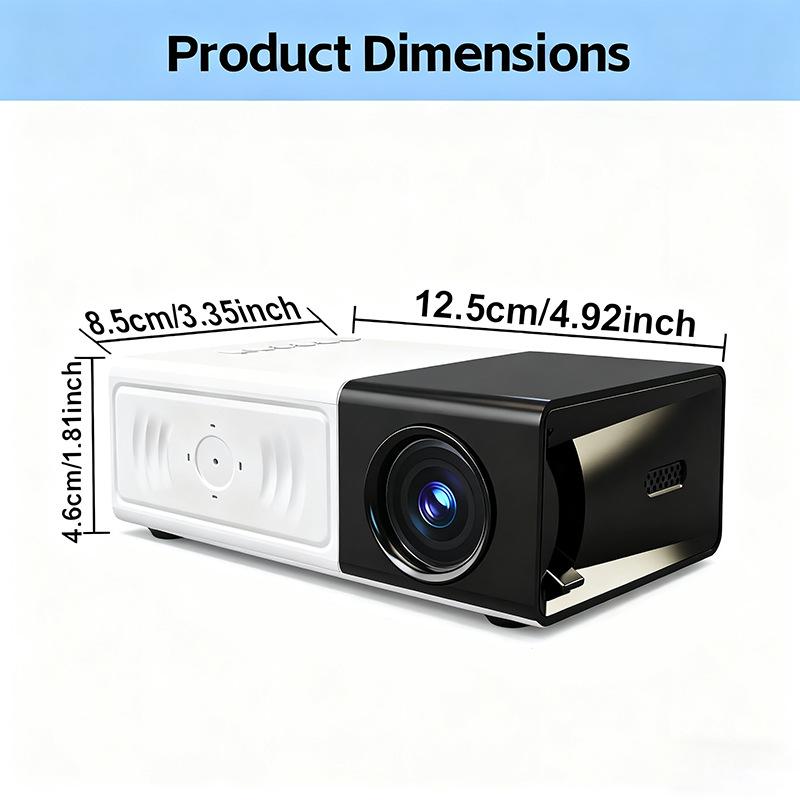 Compact LED HD Mini Projector for Home Theater