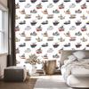 Colorful Ships Vehicles Wallpaper for Living Room and Bedroom 50x1000