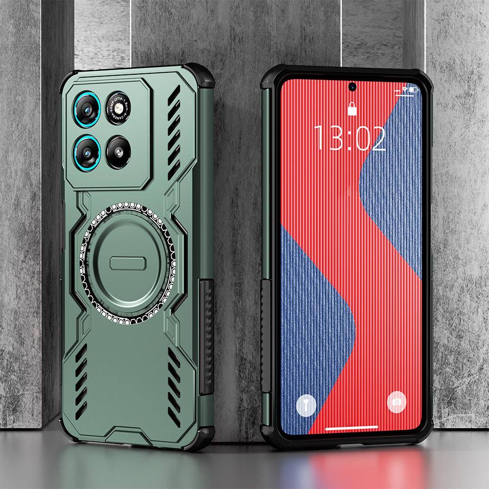 KEYSION Heat Dissipation Case for Motorola G86 5G G57 G67 Power Magnetic Cooling Shockproof Phone Cover for MOTO G100 G15 G75 5G